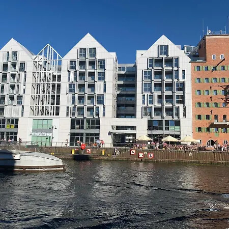 Lägenhet Baltic Riviera - Luxurious With Patio And River View Gdańsk