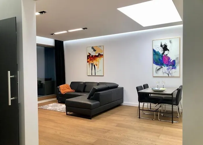 Baltic Riviera - Luxurious With Patio And River View Apartman Gdańsk