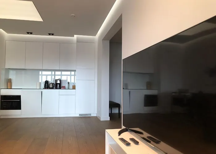 Baltic Riviera - Luxurious With Patio And River View Apartman Gdańsk